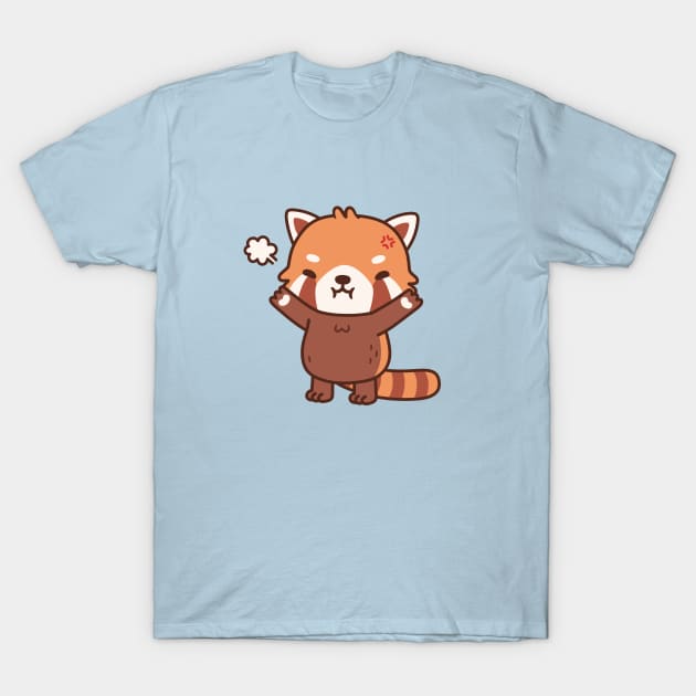 Angry But Cute Red Panda T-Shirt by rustydoodle